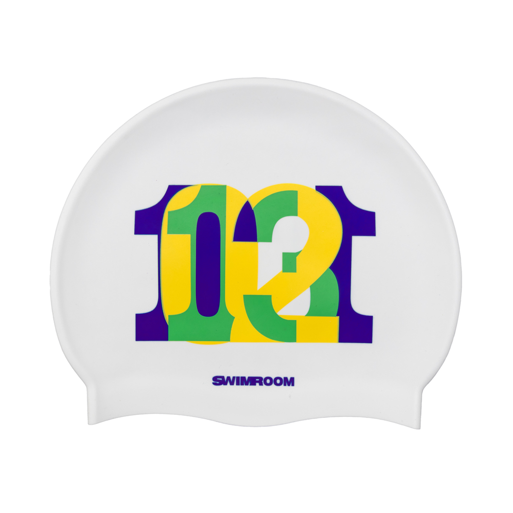Силиконовая шапочка для плавания / бассейна SwimRoom "123"